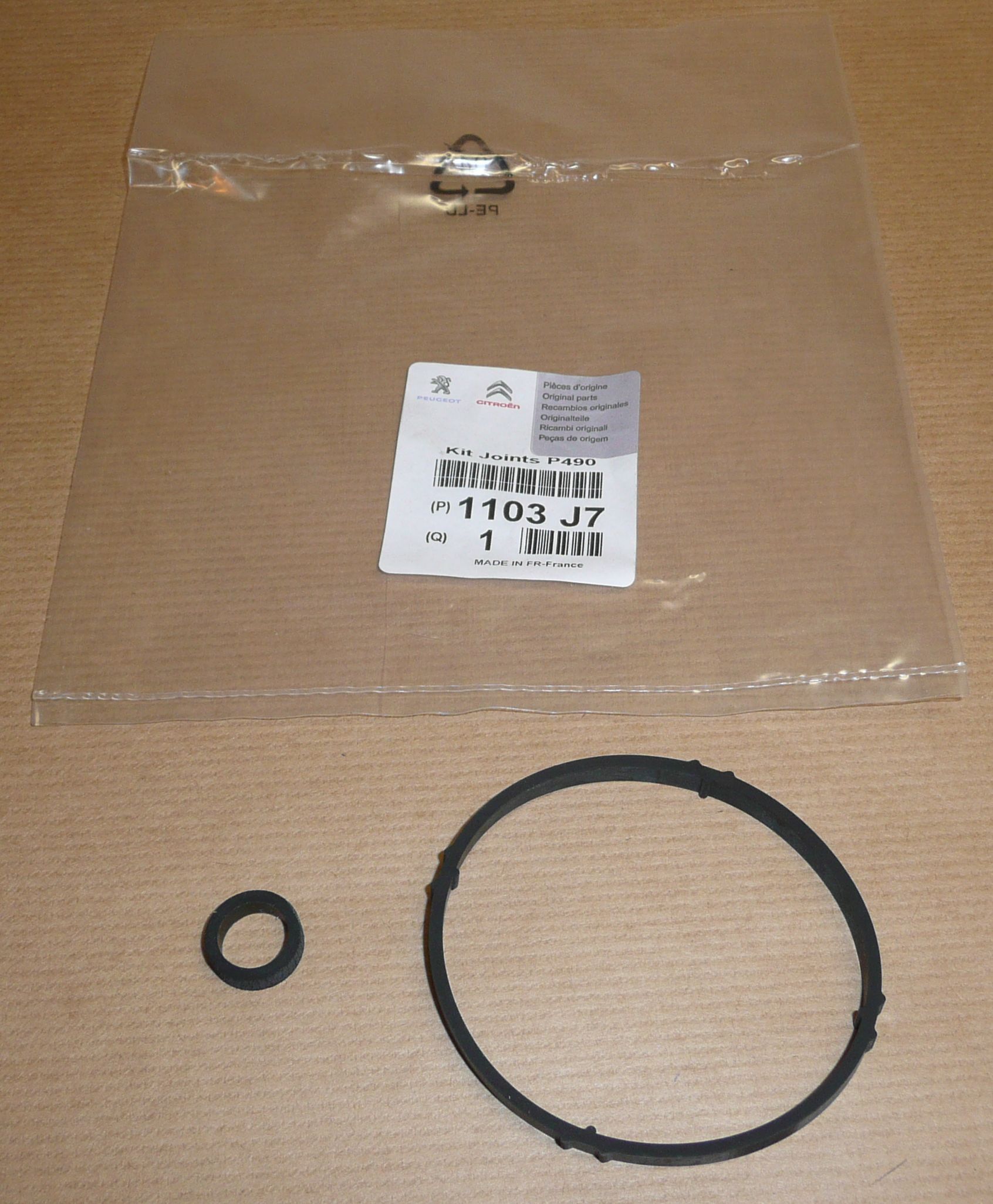 1103.J7 TĚSNĚNÍ FILTRU 1.6 16V PSA