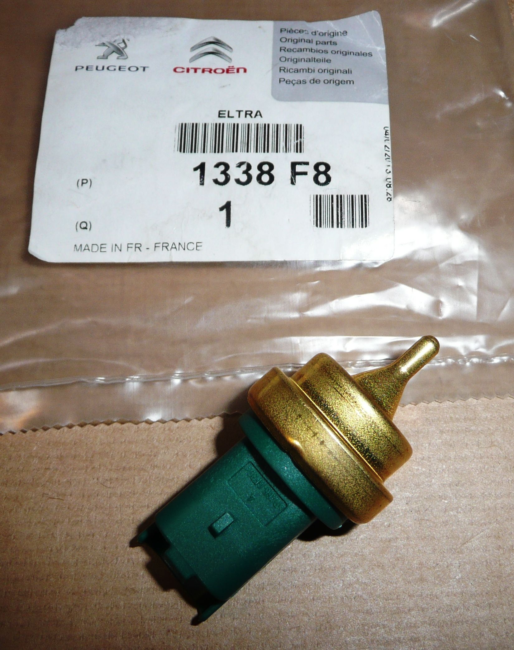 1338.F8 SNÍMAČ TEPLOTY VODY C3 C4 C5 P206