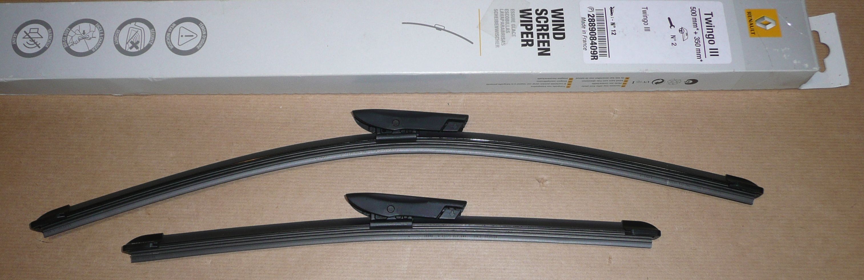 288908409R STĚRAČE SADA TWINGO III