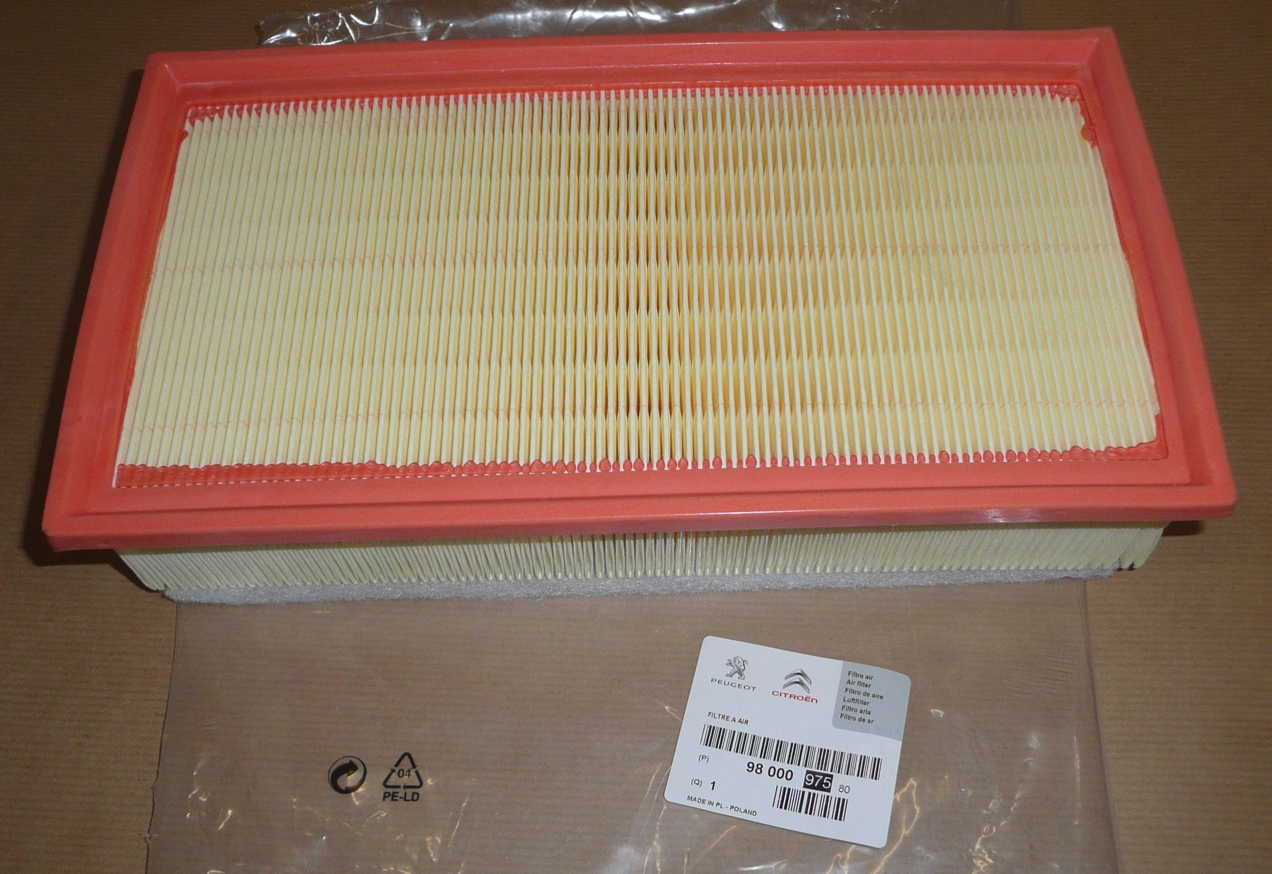 9800097580 VZDUCHOVÝ FILTR P3008 II 5008 II 308 II