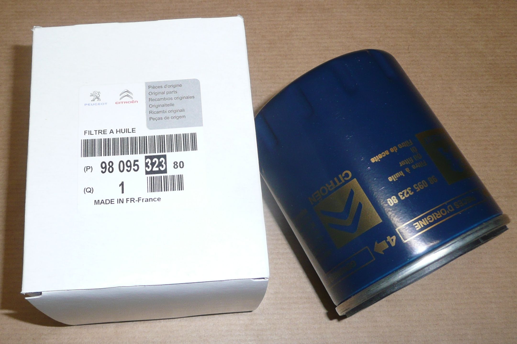 9809532380 OLEJOVÝ FILTR 2.0HDI BlueHDi