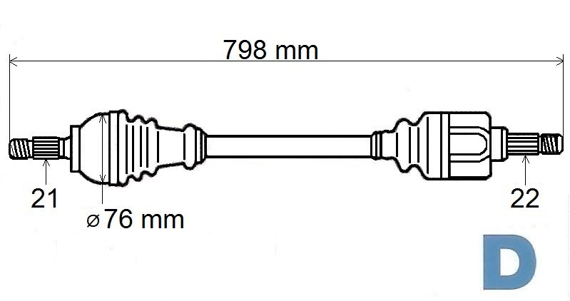 T5085 POLOOSA P106 1.4D PRAVÁ