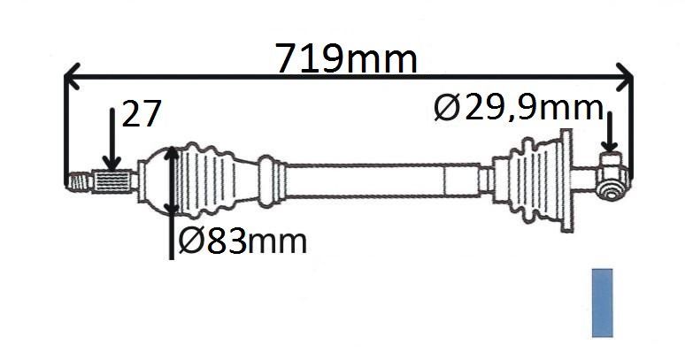 T5861 POLOOSA.R LAGUNA 1.6 16V JH3- LEVÁ
