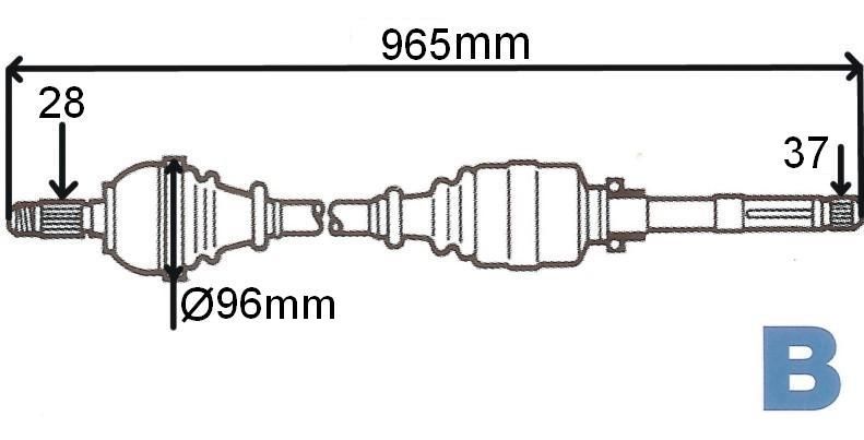 T5989 POLOOSA.C C6 2.7HDI 3.0 V6 PRAVÁ