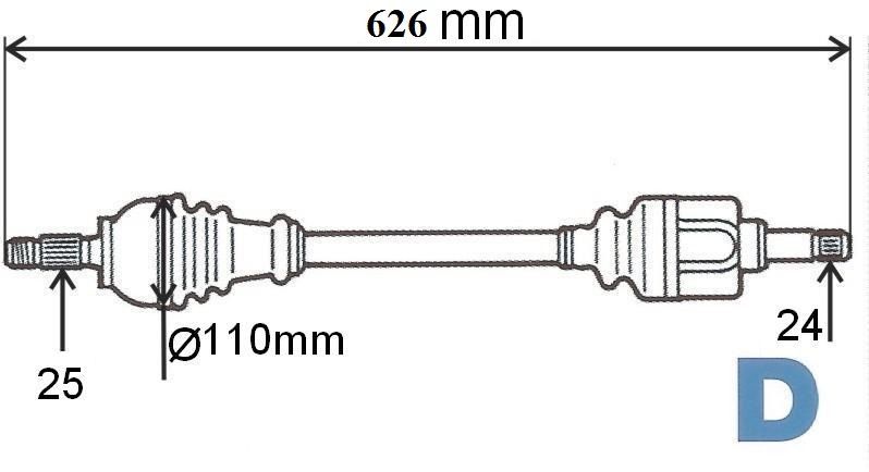 T6010 POLOOSA C3 P3008 P5008LEVÁ