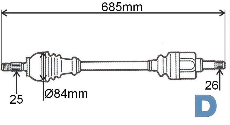 T6024 POLOOSA.R MEGANE 3 1.5DCI 08> LEVÁ