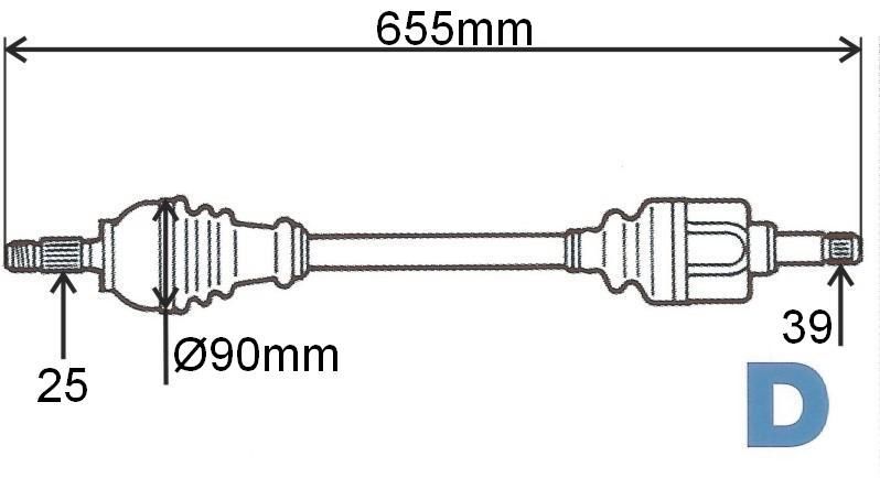 T6026 POLOOSA.R MEGANE 3 1.9DCI 08> LEVÁ