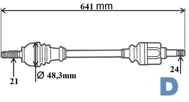 T6038 POLOOSA.C 3,DS3,P208 1.6HDI 09> LEVÁ