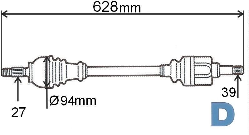 T6046 POLOOSA.R MEGANE 2 2.0DCI 05> LEVÁ