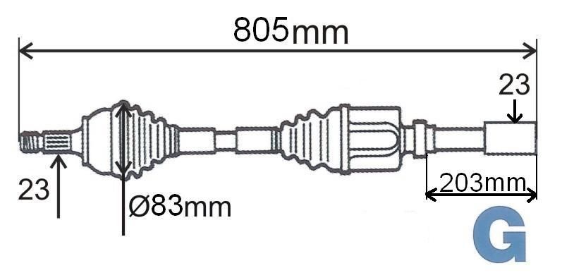 T6047 POLOOSA.R MEGANE 2 1.6 16V AUTO PRAVÁ