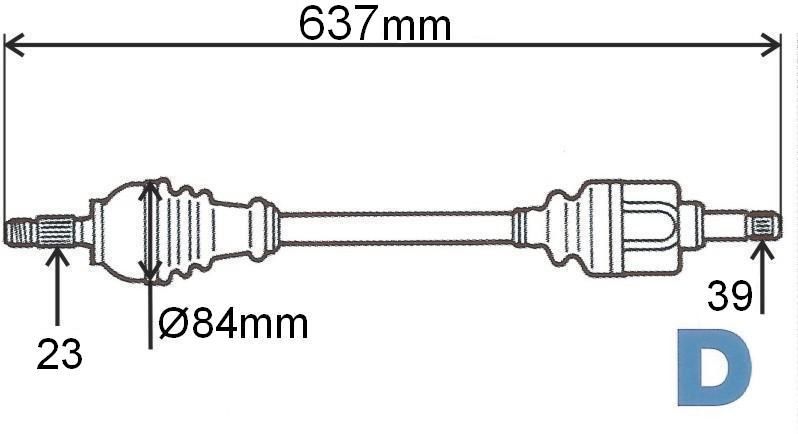 T6056 POLOOSA MEGANE II 2.0 16V LEVÁ