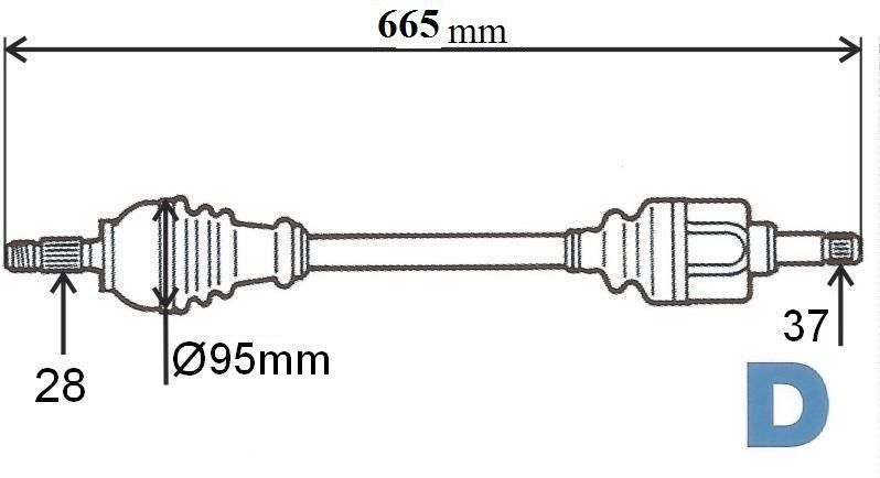 T6060 POLOOSA C5 P407 2.0HDI 04> LEVÁ