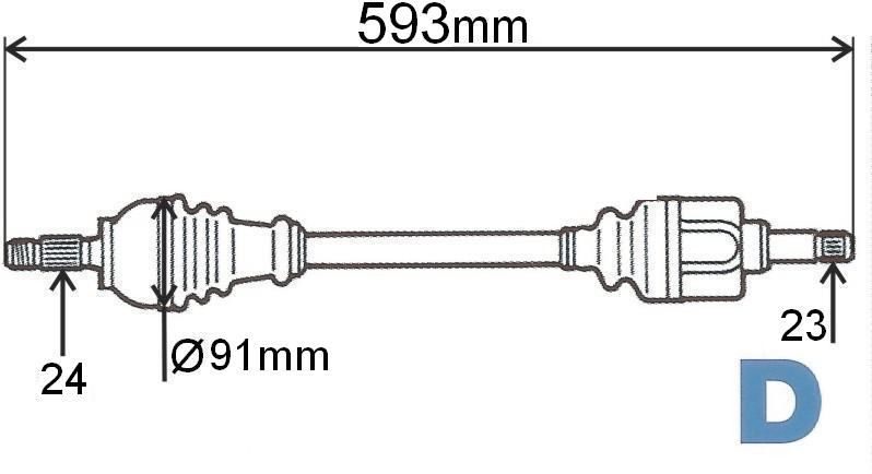 T6084 POLOOSA C1P107 1.4HDI 05> LEVÁ