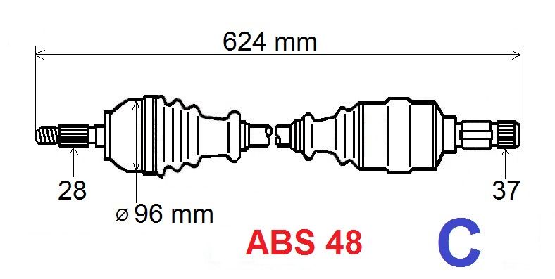 T6136 POLOOSA XM,P607 3.0 V6 24V LEVÁ