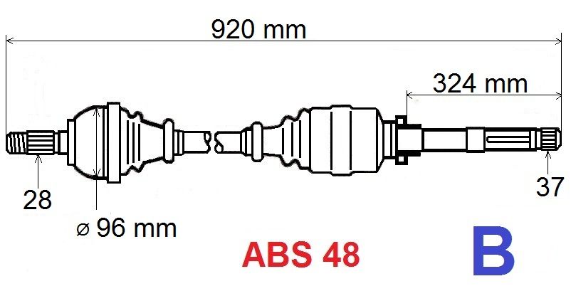 T6137 POLOOSA XM,P607 3.0 V6 24V PRAVÁ