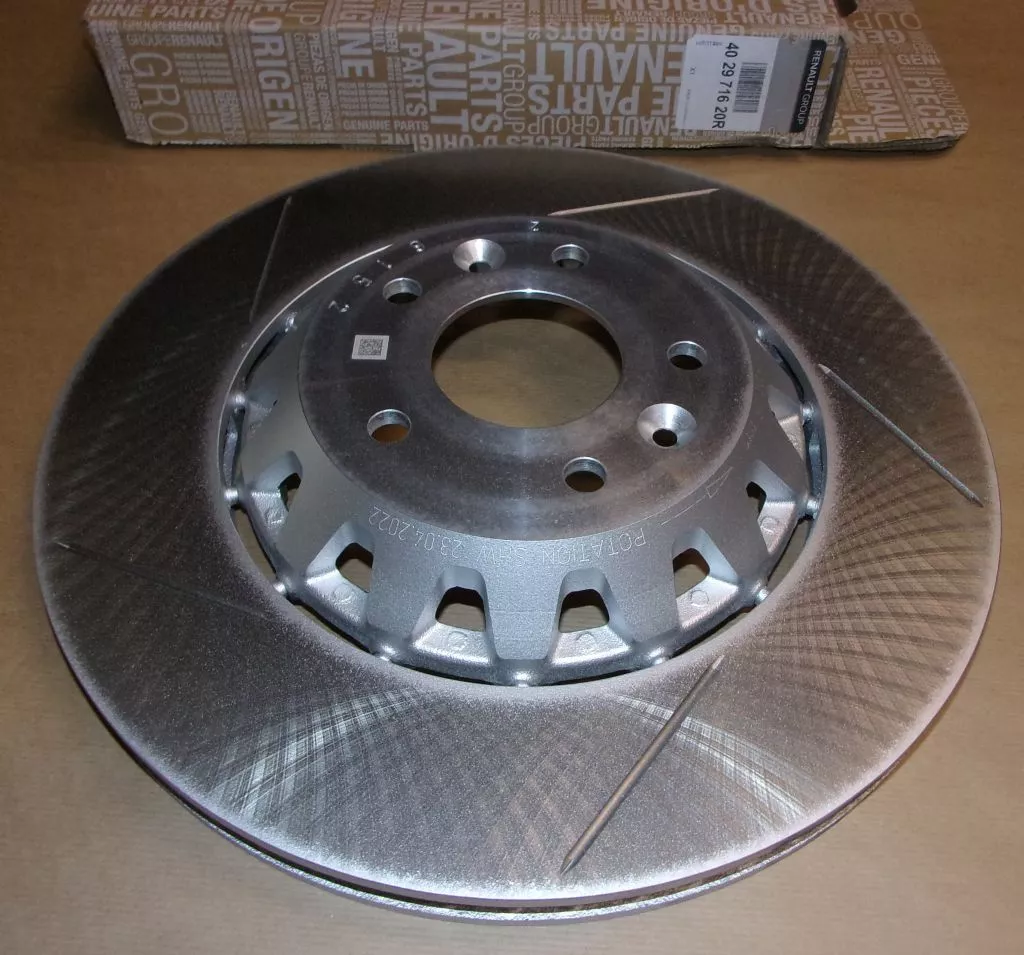 402971620R BRZDOVÝ KOTOUČ MEGANE IV RS PŘEDNÍ LEVÝ