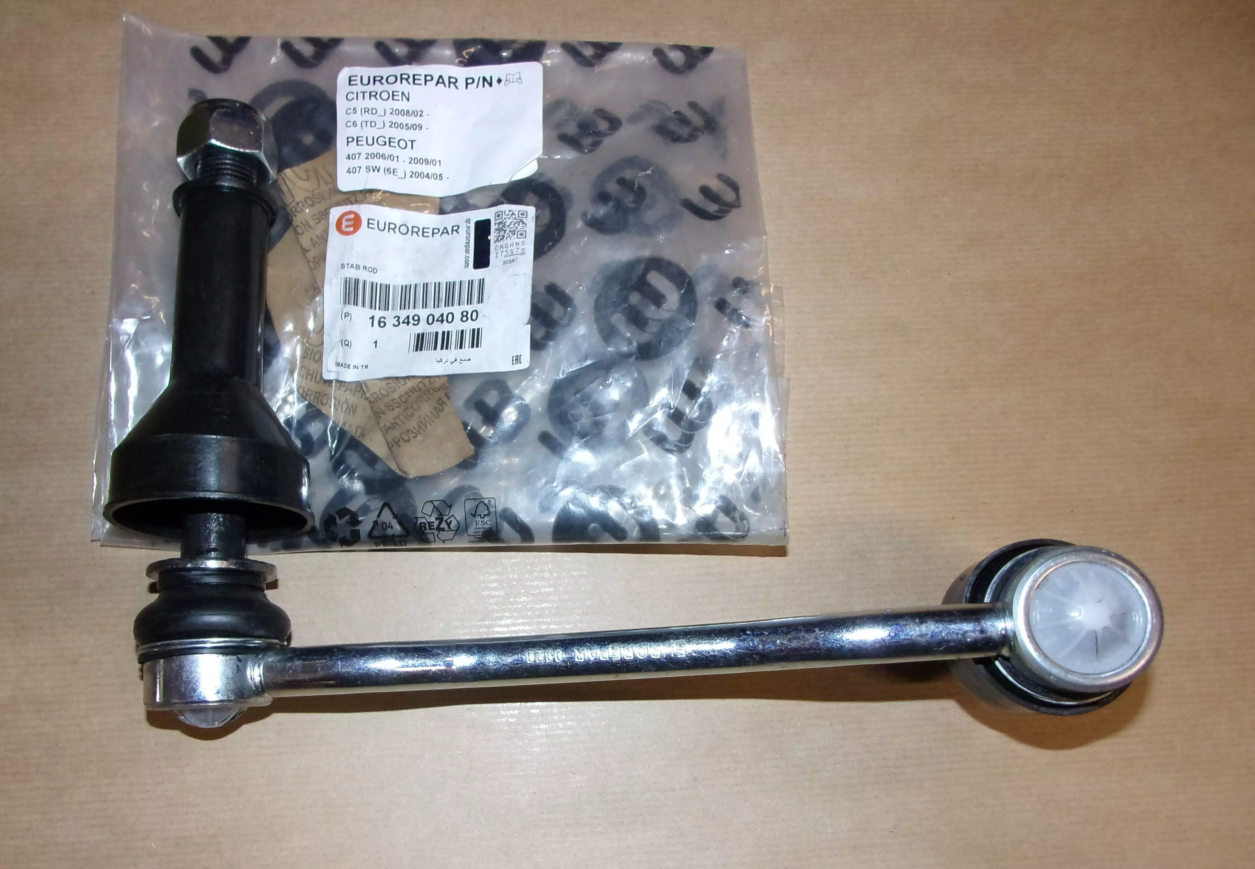 1634904080 TYČKA STABILIZÁTORU PRAVÁ C5 III, C6 , P407, P508